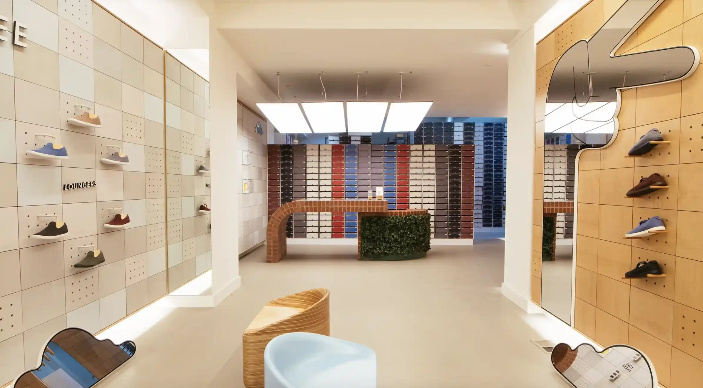 Allbirds store interior.