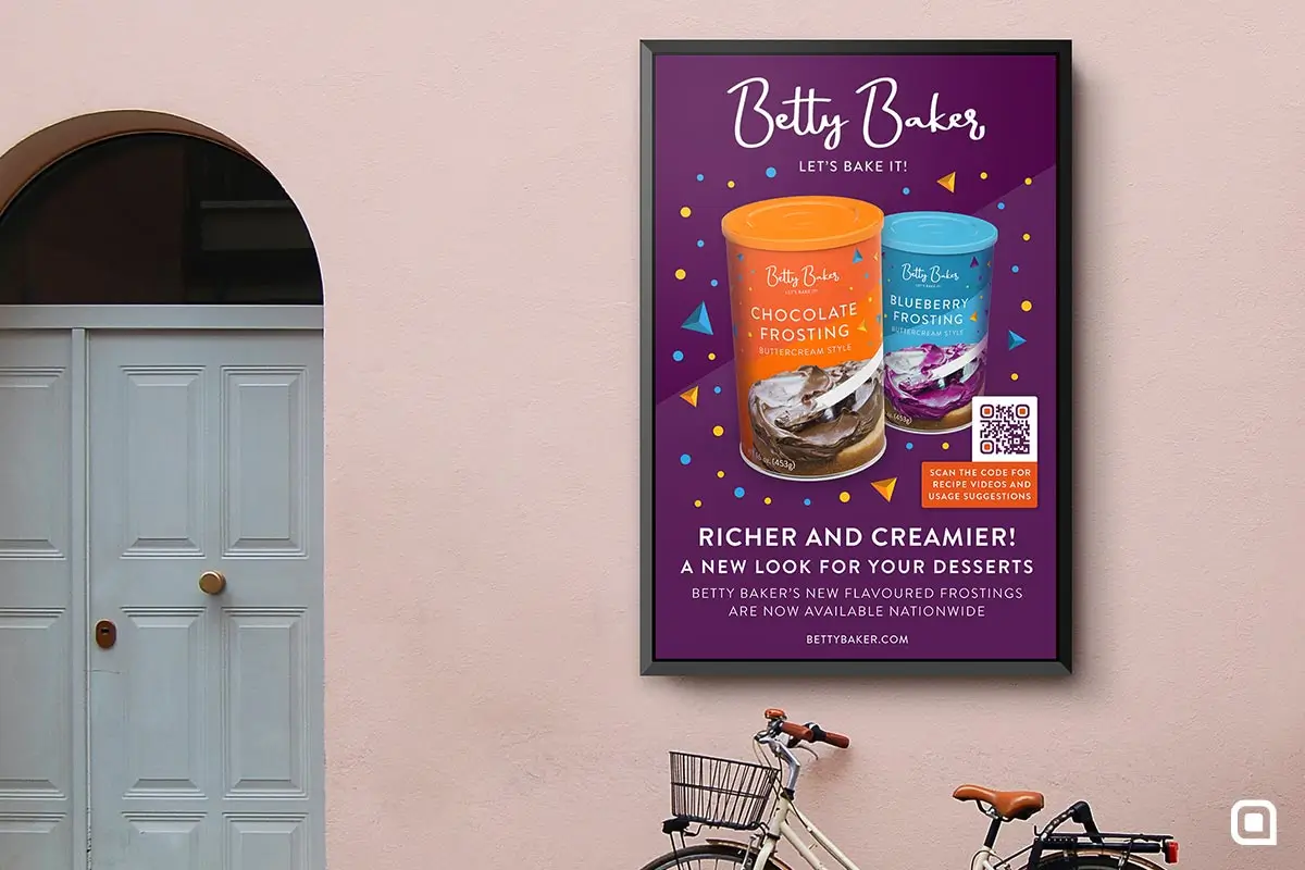 A QR Code poster for frosting.
