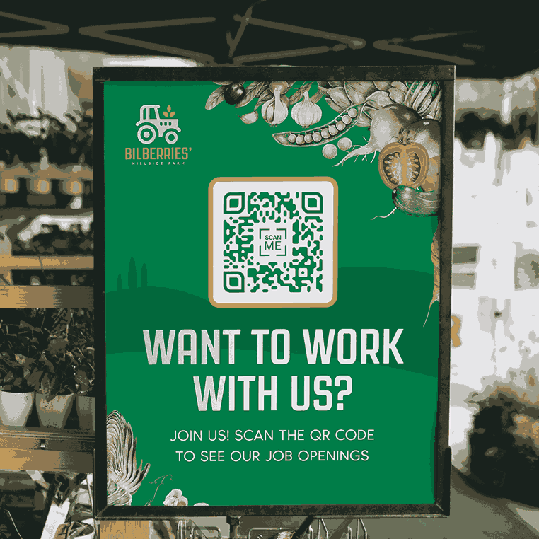A QR Code poster with a strong CTA.